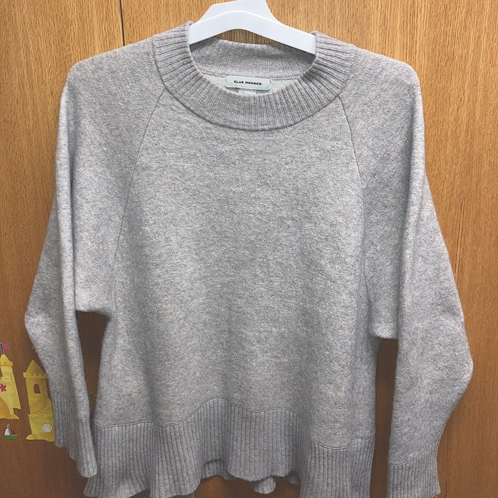 Grey Wool Club Monaco Sweater